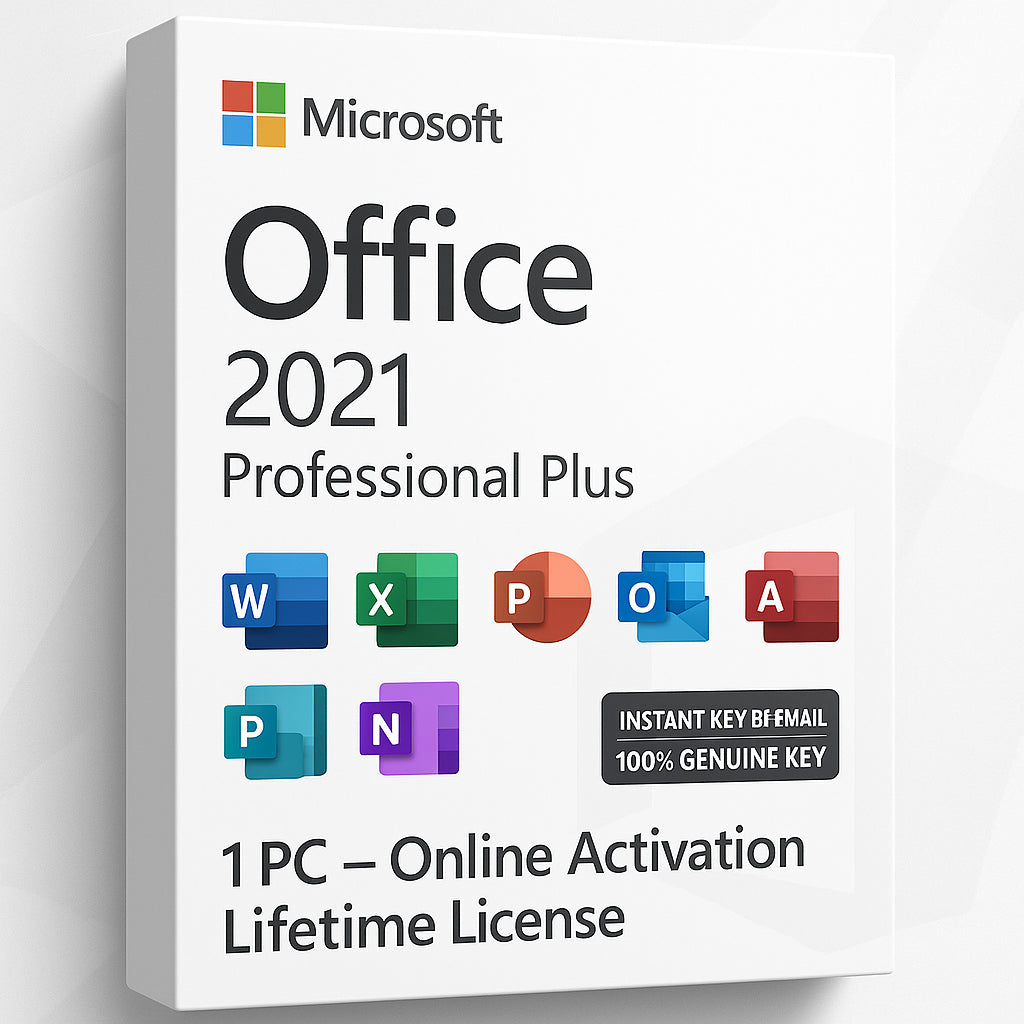 Microsoft Office 2021 Professional Plus – 1 PC – Online Activation – Lifetime License – Instant Key