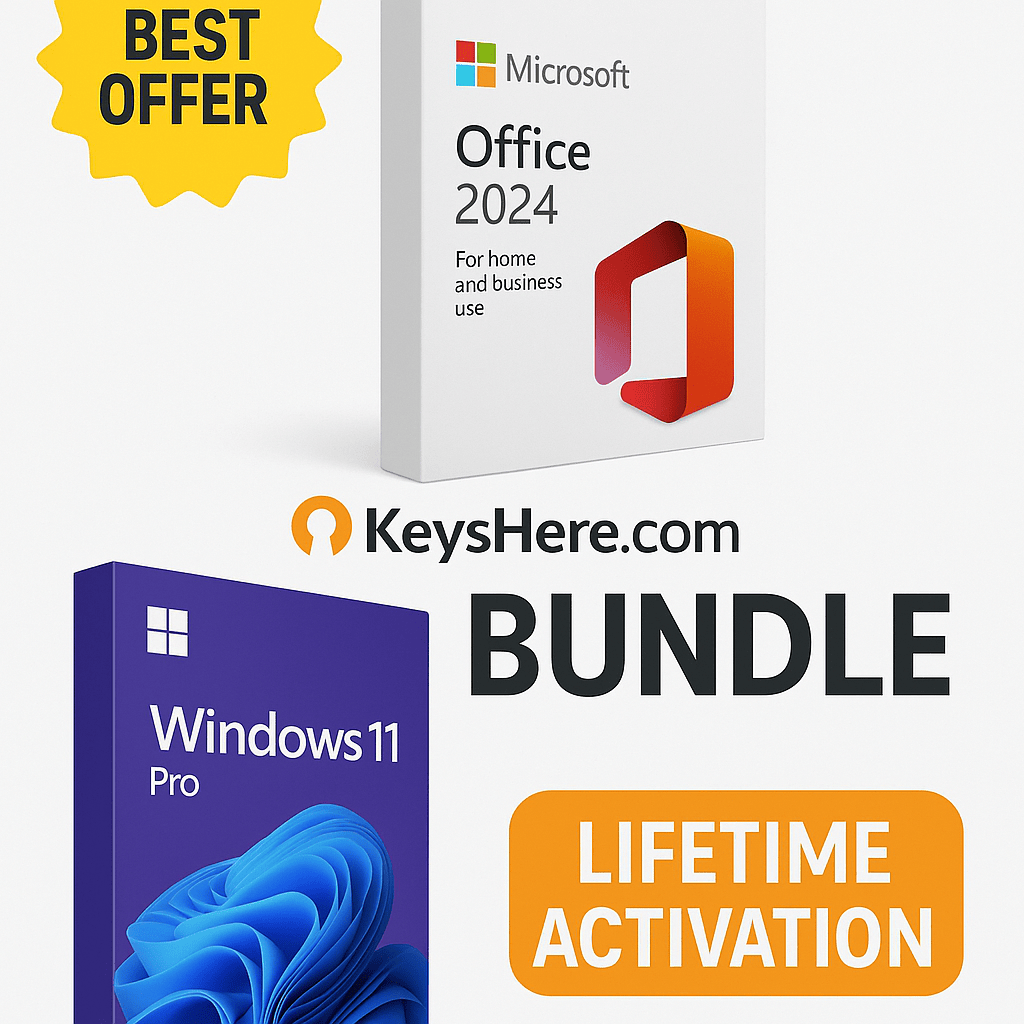 Office 2024 + Windows 11 Pro Bundle | Lifetime License + Instant Delivery