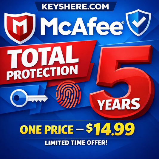 McAfee- Total -Protection 2026 1 device 5 Years