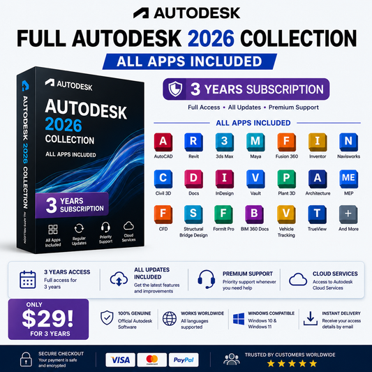 Full Autodesk 2026 Collection – All Apps Included – Only $29!