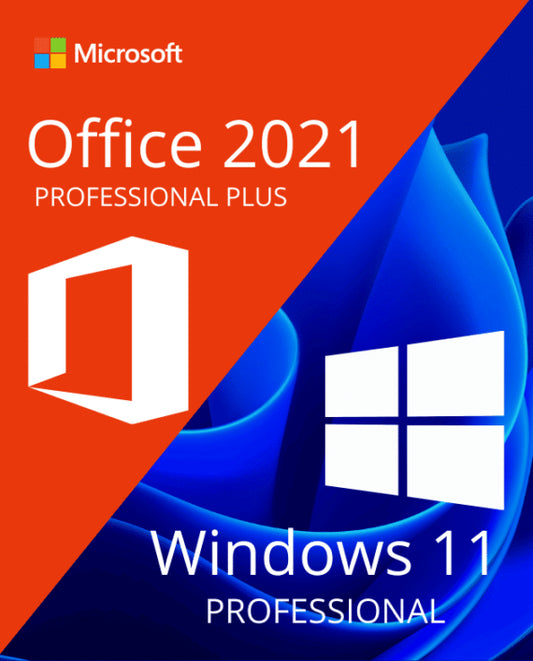 Windows11 Pro + Office 2021 Pro Plus 1 PC Activation Lifetime