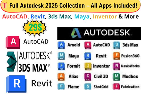 Full Autodesk 2026 Collection – All Apps Included – Only $29!